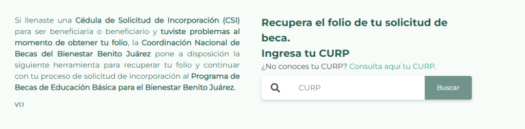 Recuperación de Folio